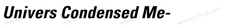 Univers Condensed Me字体转换